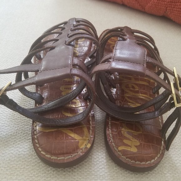 Sam Edelman Women's Dark Brown Gladiator Sandal - Picture 3 of 8